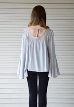 Lacey Blouse | Blue Grey