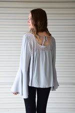 Lacey Blouse | Blue Grey