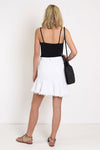 Nolita Denim Skirt | White
