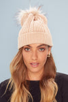 Ruthie Cable Beanie | Nude